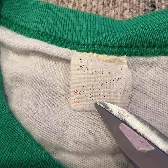 1986 Boston Celtics “Six Pack” Ringer Tee – Salem Screen Stars - S/M Vintage - Picture 6 of 8